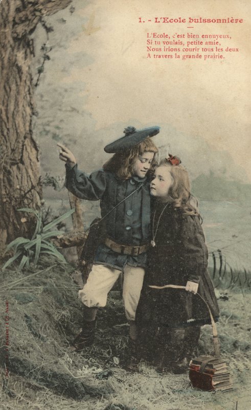 Két gyerek iskolakerülőt játszik alkotó: French Photographer