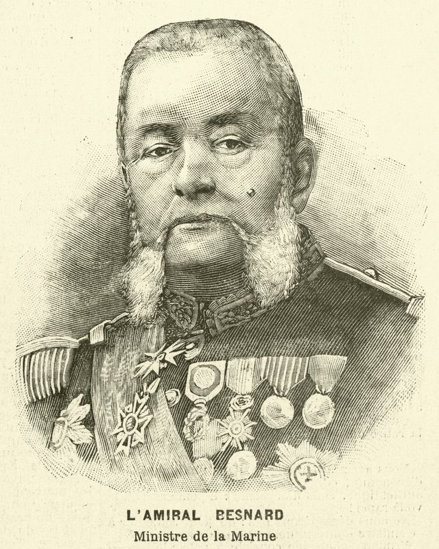 Besnard admirális, francia haditengerészeti miniszter alkotó: French School