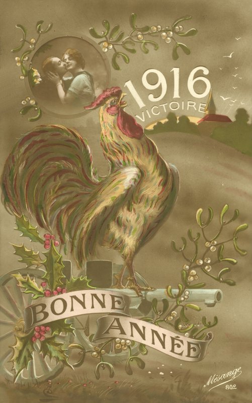 Boldog új évet, 1916, győzelmet alkotó: French School