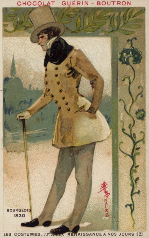 Polgári jelmez, 1830 alkotó: French School