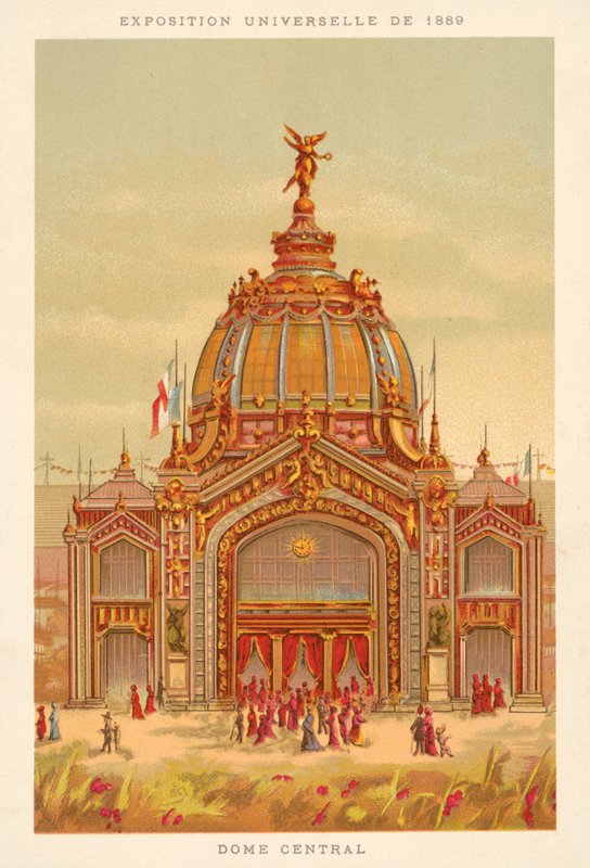 Központi kupola, Egyetemes Kiállítás 1889, Párizs alkotó: French School