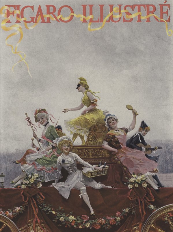 A Le Figaro Illustre borítója, 1891. március alkotó: French School