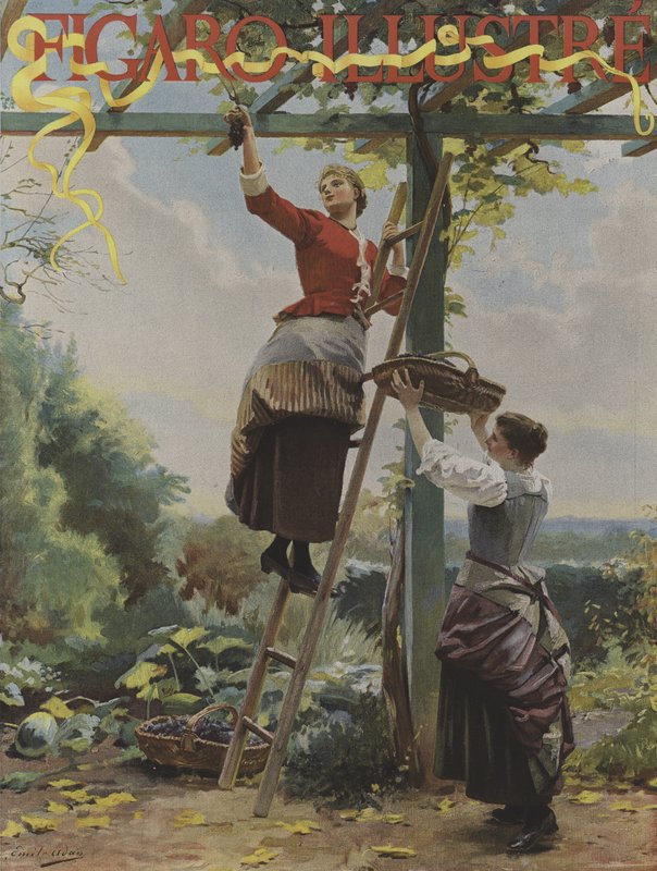 A Le Figaro Illustre borítója, 1891. október alkotó: French School