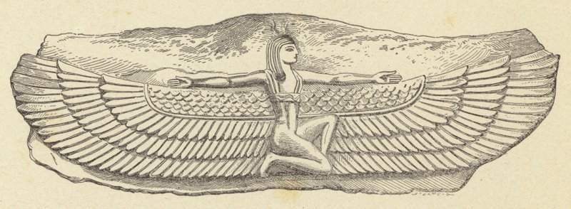 Egyiptomi repülő figura alkotó: French School