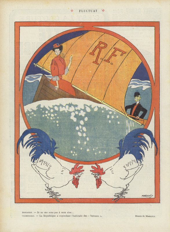 Ingadozik. Illusztráció Le Rire alkotó: French School