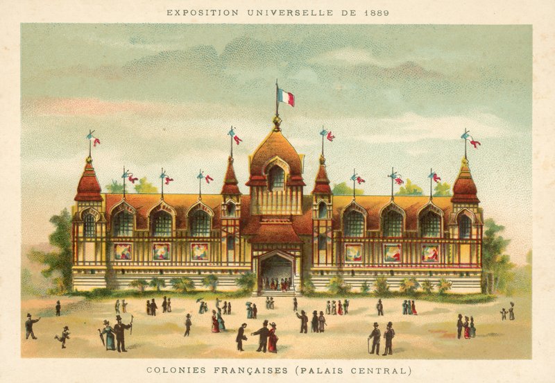 Francia gyarmatok (Középpalota), Egyetemes Kiállítás 1889, Párizs alkotó: French School