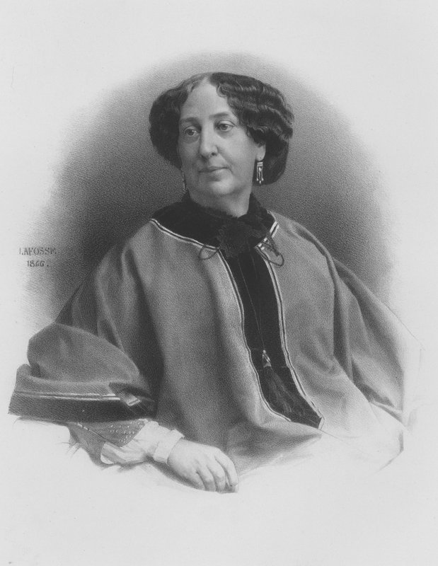 Georges Sand alkotó: French School