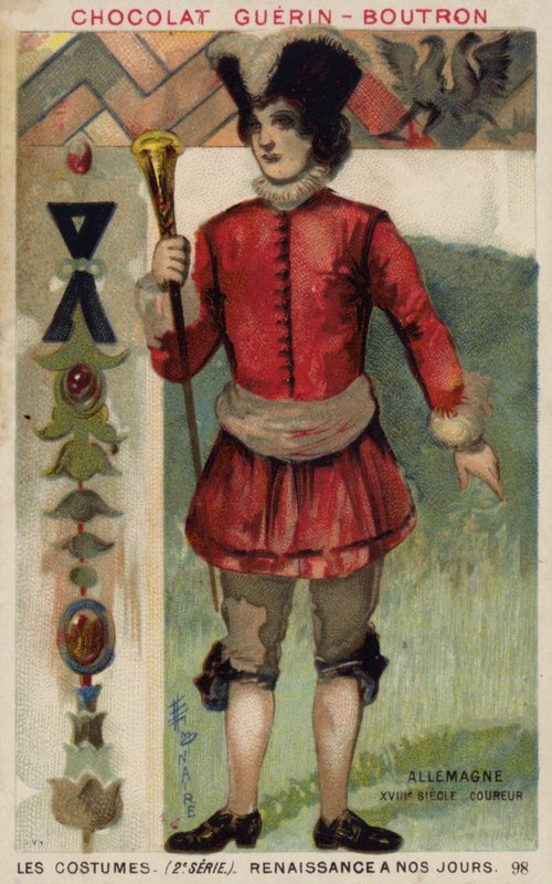 Német hírnök, 18. század alkotó: French School