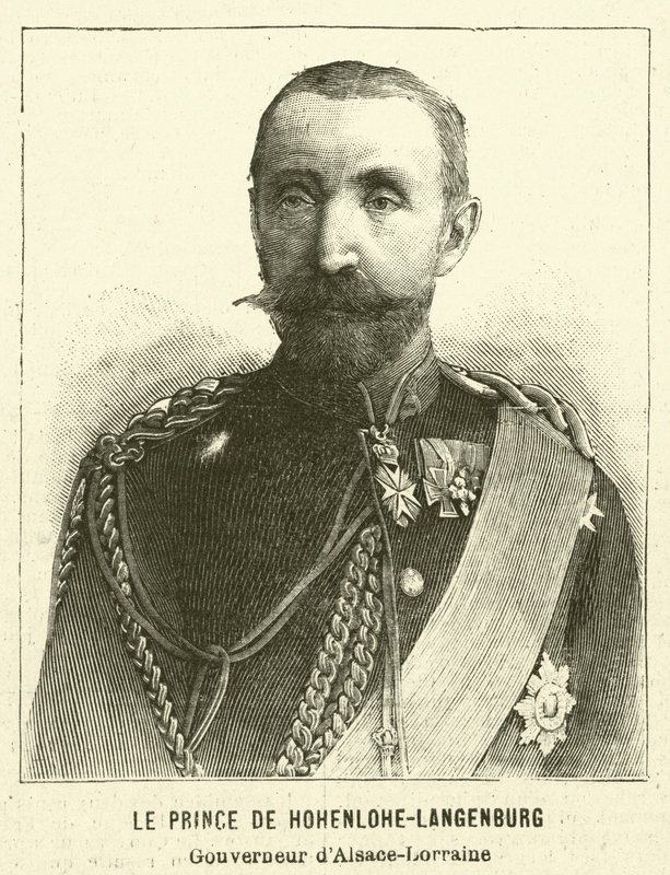 Hermann, Hohenlohe-Langenburg hercege, Elzász-Lotaringia német kormányzója alkotó: French School