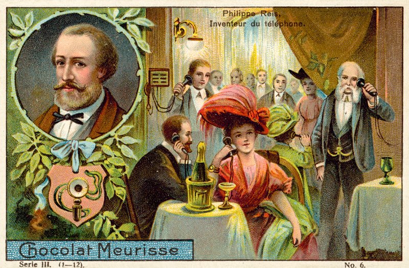 Johann Philipp Reis, a telefon német feltalálója alkotó: French School