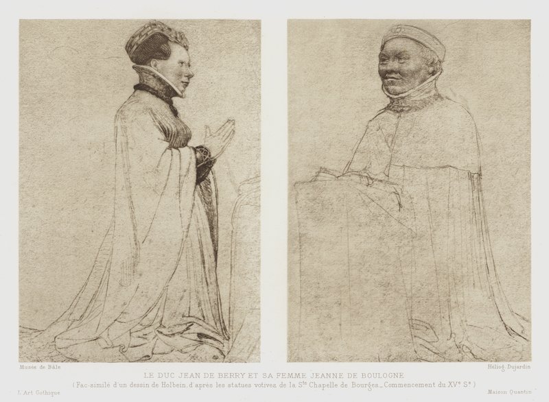 János, Berry hercege és felesége, Boulogne-i Jeanne, 15. század alkotó: French School