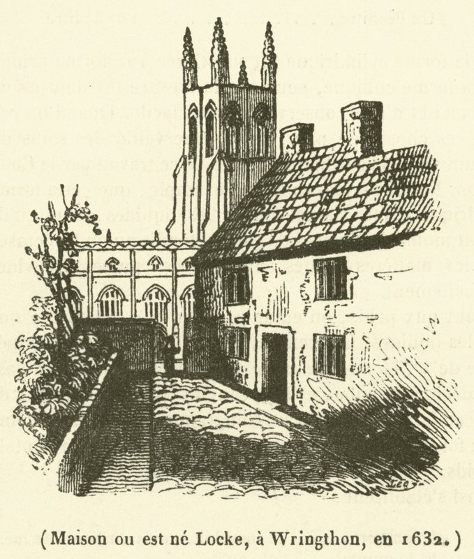 Ház, ahol Locke született, Wringthonban, 1632-ben alkotó: French School