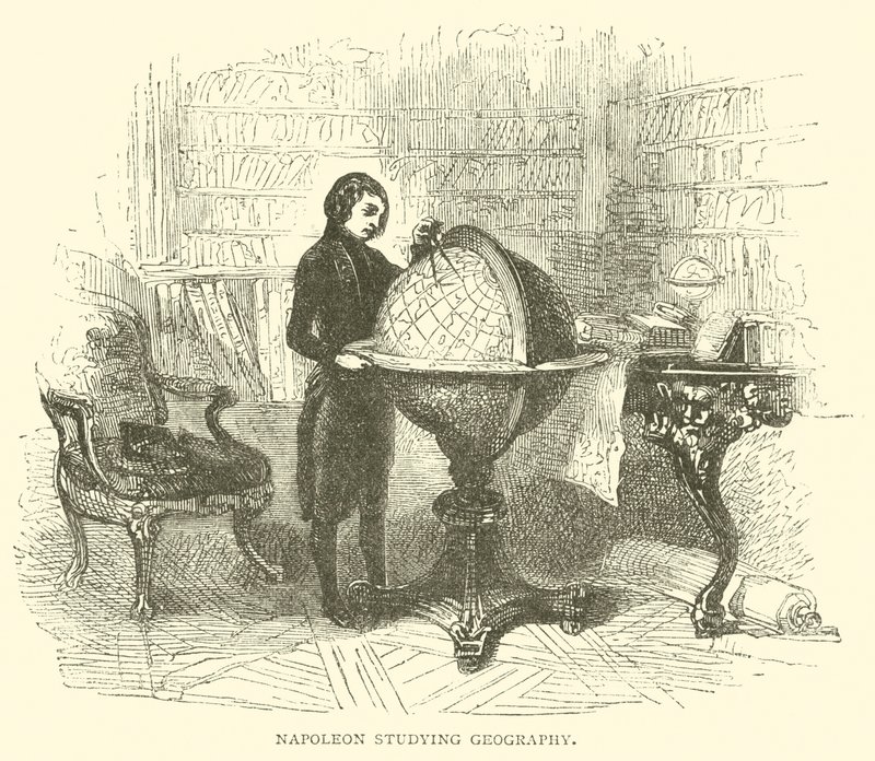 Napóleon földrajzot tanul alkotó: French School