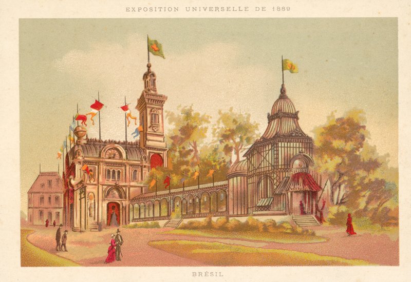 Brazil pavilon, 1889-es egyetemes kiállítás, Párizs alkotó: French School