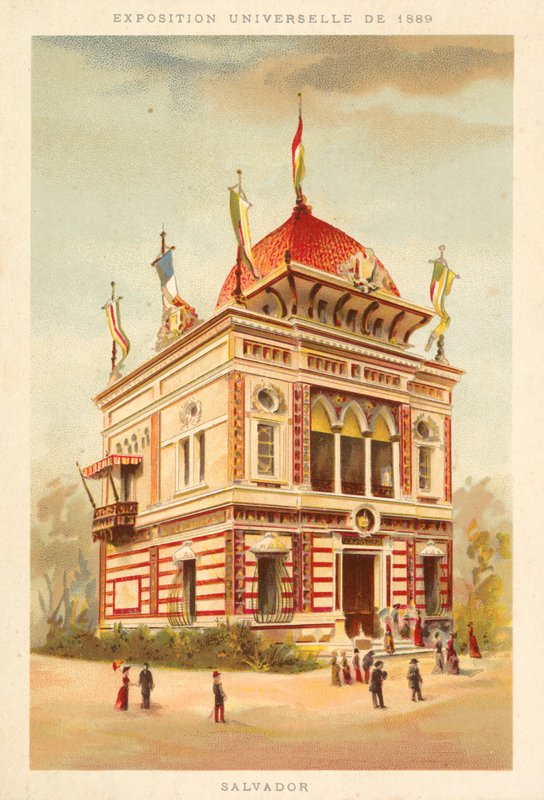 El Salvador pavilonja, Egyetemes Kiállítás 1889, Párizs alkotó: French School
