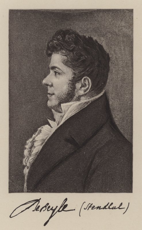 Stendhal (Marie-Henri Beyle), francia regényíró alkotó: French School