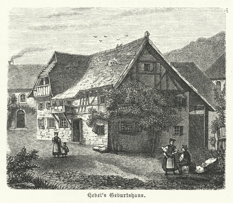 Johann Peter Hebel német költő szülőhelye, Bázel alkotó: German School