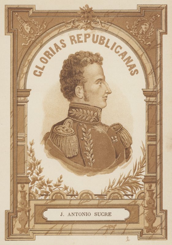 Antonio Jose de Sucre, venezuelai politikai és katonai vezető alkotó: Spanish School