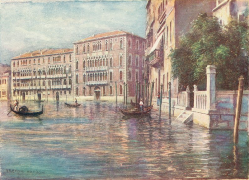 Palazzi Foscari és Giustiniani alkotó: A. Trevor Haddon