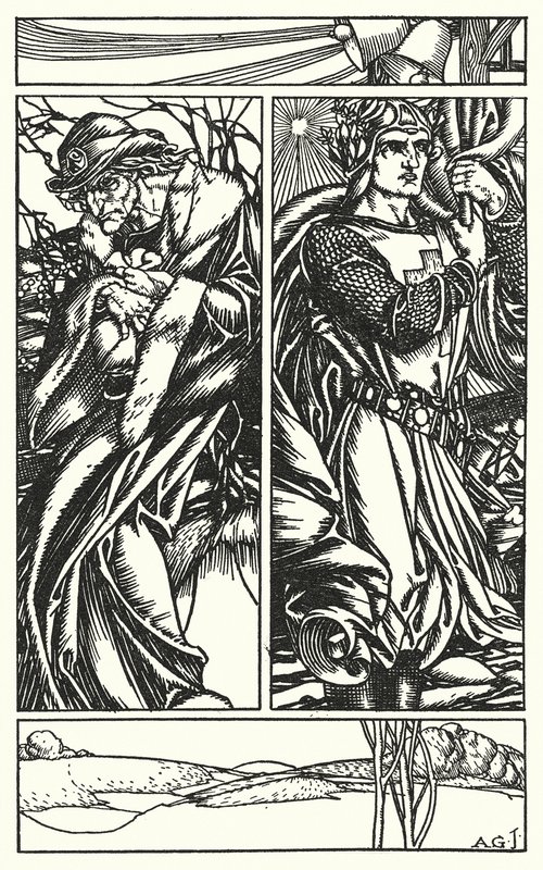 Illusztráció Tennyson In memoriam című művéhez (metszet) alkotó: A. Garth Jones