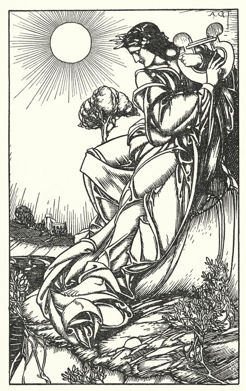 Illusztráció Tennyson In memoriam című művéhez (metszet) alkotó: A. Garth Jones