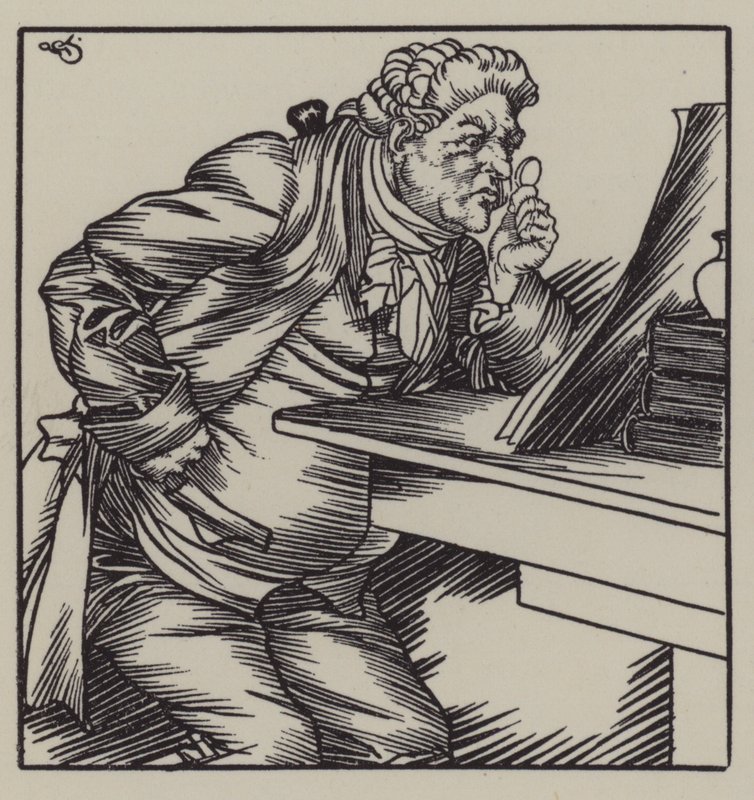 Illusztráció Charles Lamb Elia esszéihez (litho) alkotó: A. Garth Jones