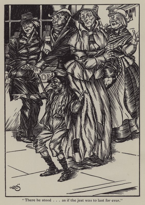 Illusztráció Charles Lamb Elia esszéihez (litho) alkotó: A. Garth Jones
