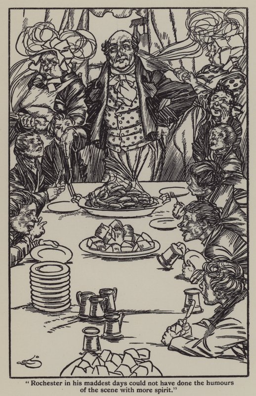 Illusztráció Charles Lamb Elia esszéihez (litho) alkotó: A. Garth Jones