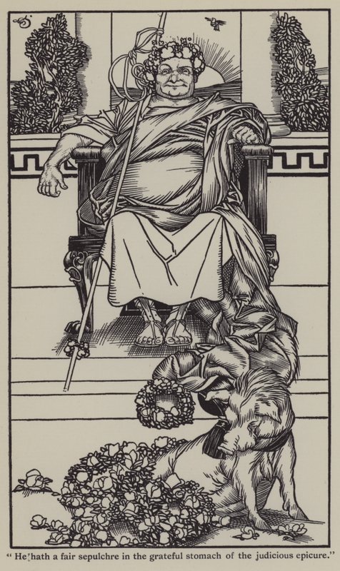 Illusztráció Charles Lamb Elia esszéihez (litho) alkotó: A. Garth Jones