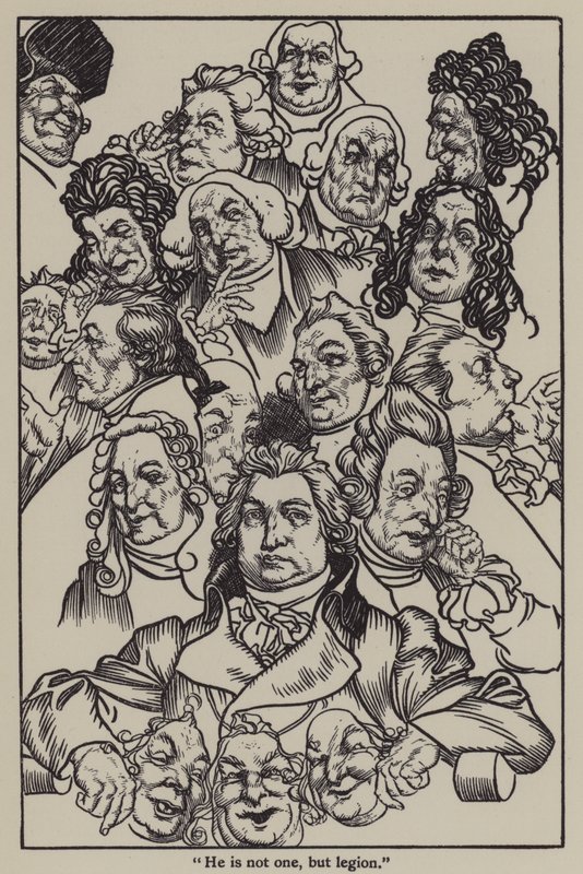 Illusztráció Charles Lamb Elia esszéihez (litho) alkotó: A. Garth Jones