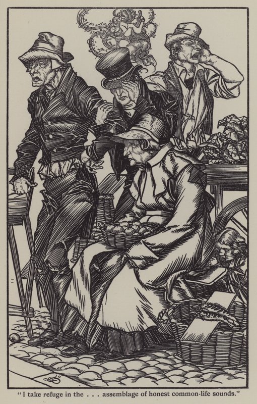 Illusztráció Charles Lamb Elia esszéihez (litho) alkotó: A. Garth Jones