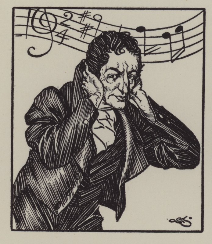 Illusztráció Charles Lamb Elia esszéihez (litho) alkotó: A. Garth Jones
