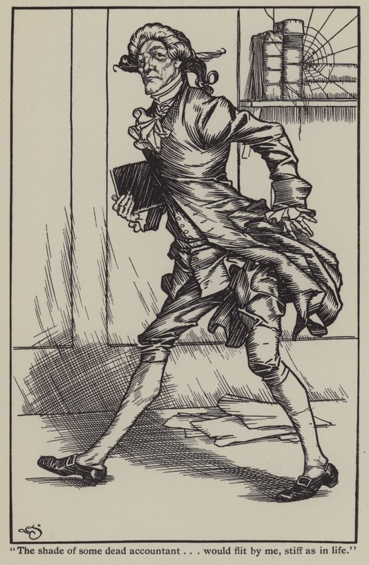Illusztráció Charles Lamb Elia esszéihez (litho) alkotó: A. Garth Jones