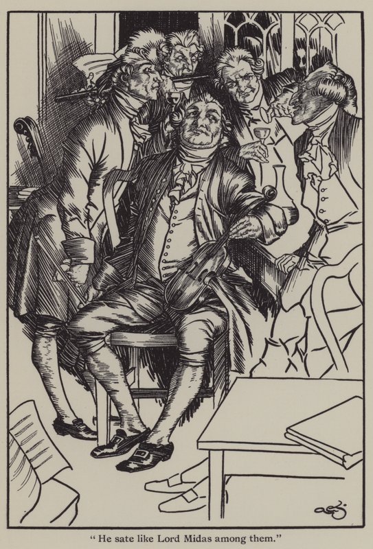 Illusztráció Charles Lamb Elia esszéihez (litho) alkotó: A. Garth Jones