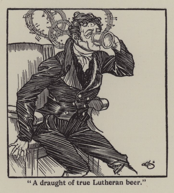 Illusztráció Charles Lamb Elia esszéihez (litho) alkotó: A. Garth Jones