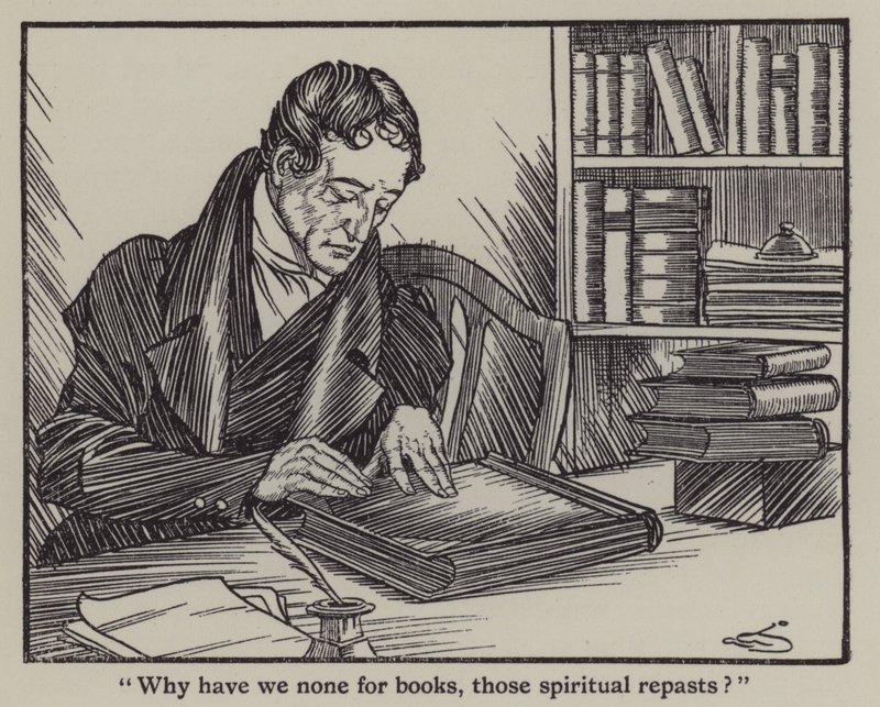 Illusztráció Charles Lamb Elia esszéihez (litho) alkotó: A. Garth Jones