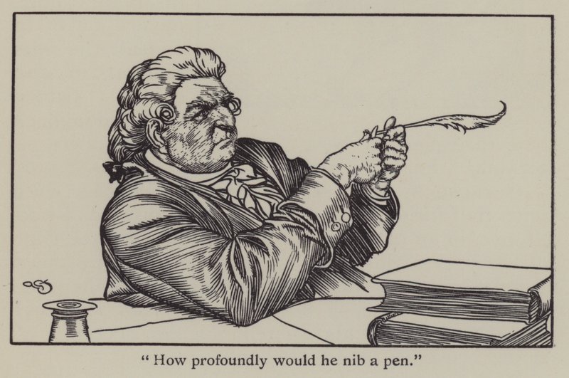 Illusztráció Charles Lamb Elia esszéihez (litho) alkotó: A. Garth Jones