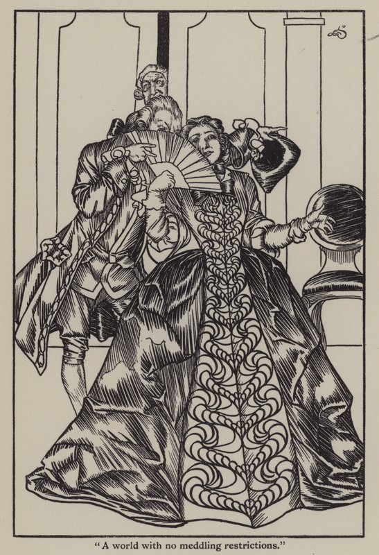 Illusztráció Charles Lamb Elia esszéihez (litho) alkotó: A. Garth Jones