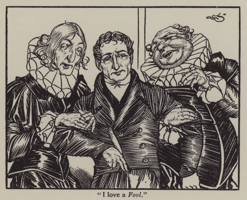 Illusztráció Charles Lamb Elia esszéihez (litho) alkotó: A. Garth Jones