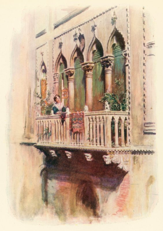 Erkély Palazzo Bragadin alkotó: A. Trevor Haddon
