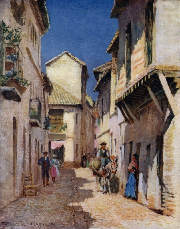 Cordova, A Street (színes litó) alkotó: A. Trevor Haddon
