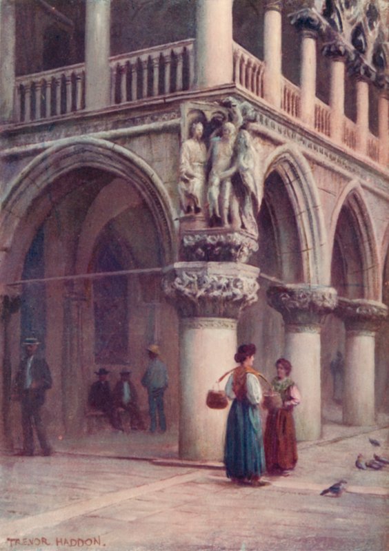 A hercegi palota árkádjai alkotó: A. Trevor Haddon