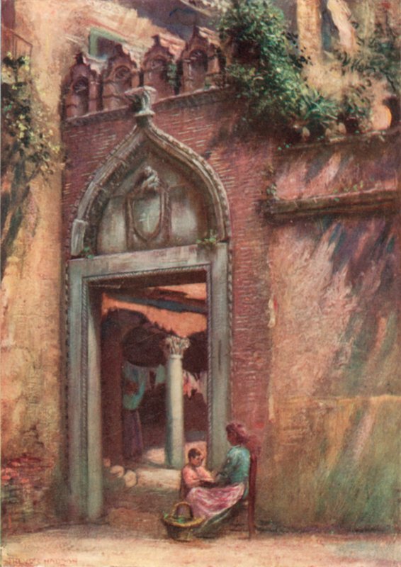 A Ca" Amadi Cortile bejárata alkotó: A. Trevor Haddon