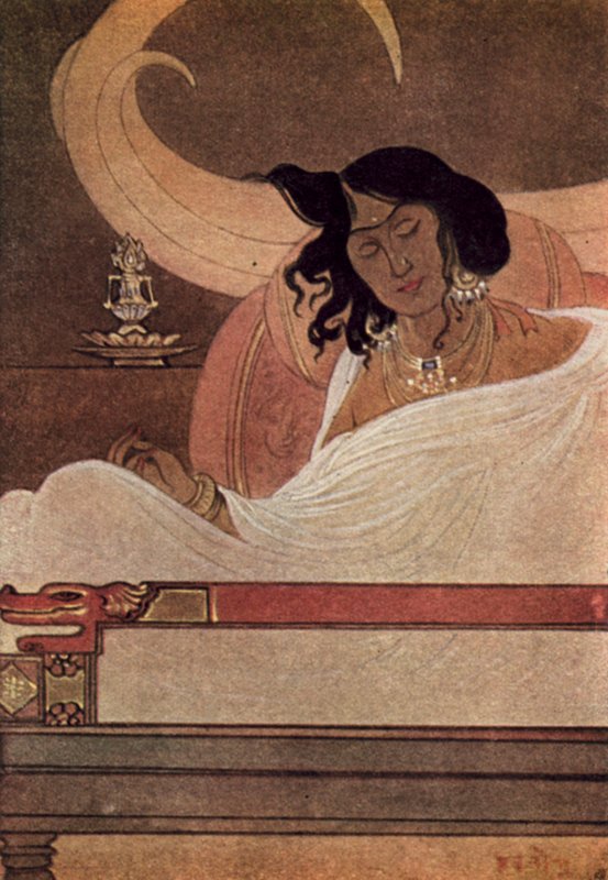 A Bodhiszattva agyarai (színes litó) alkotó: Abanindranath Tagore