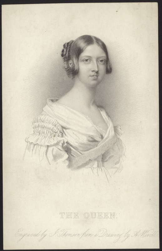 Viktória királynő portréja alkotó: Abraham Wivell