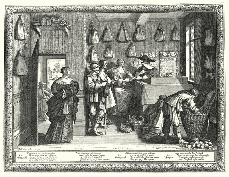 Az ügyvéd (metszet) alkotó: Abraham (after) Bosse