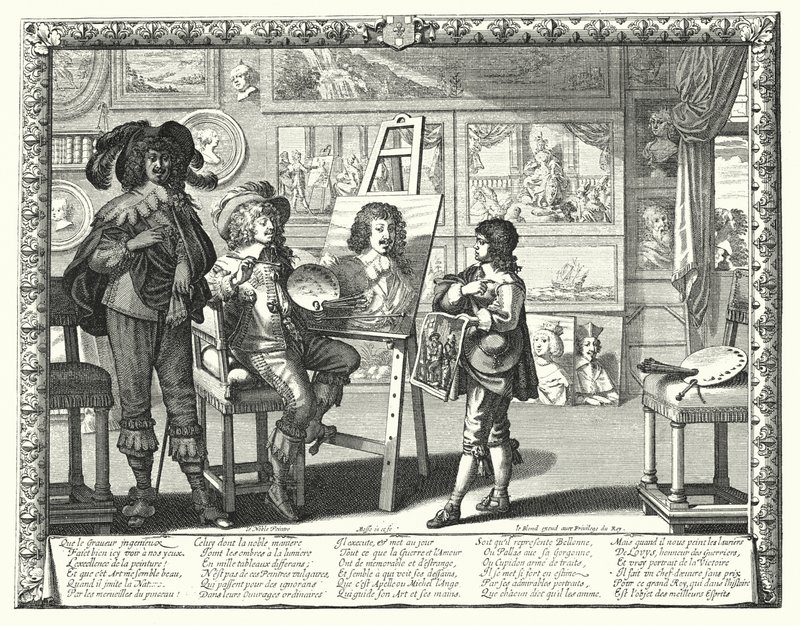 A nemes festő (metszet) alkotó: Abraham (after) Bosse