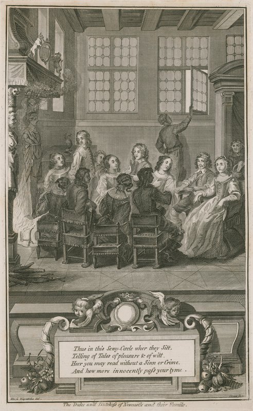 Newcastle hercege és hercegnéje és családjuk alkotó: Abraham van Diepenbeeck