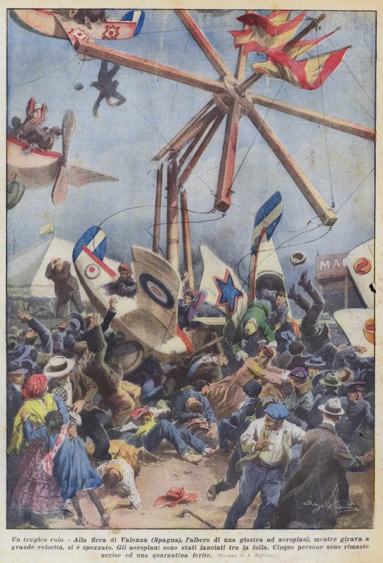 Tragikus repülés alkotó: Achille Beltrame
