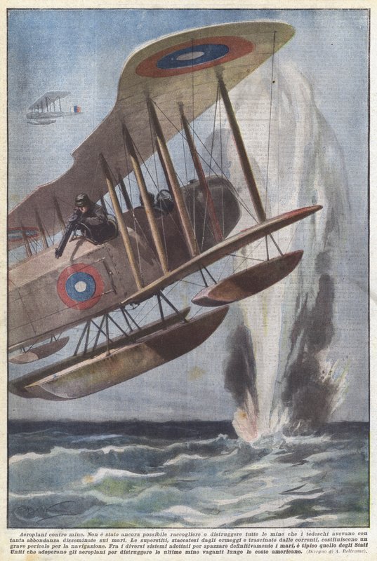 Repülőgépek az aknák ellen alkotó: Achille Beltrame